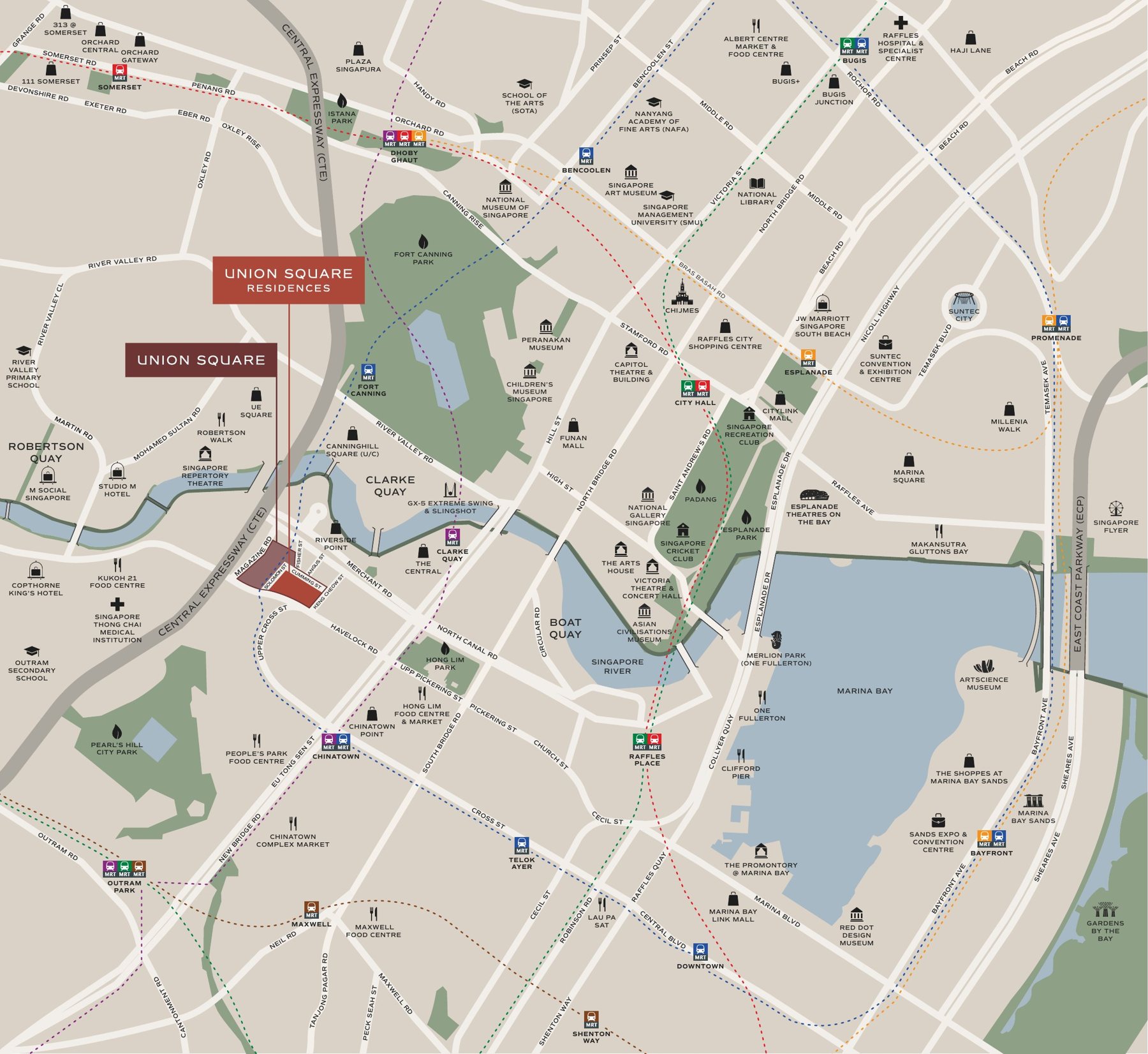 Union Square Residences location map